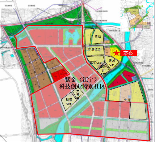 秣陵新市镇北部板块规划