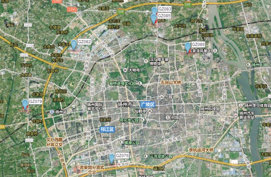 9月28日扬州市城区出让地块位置