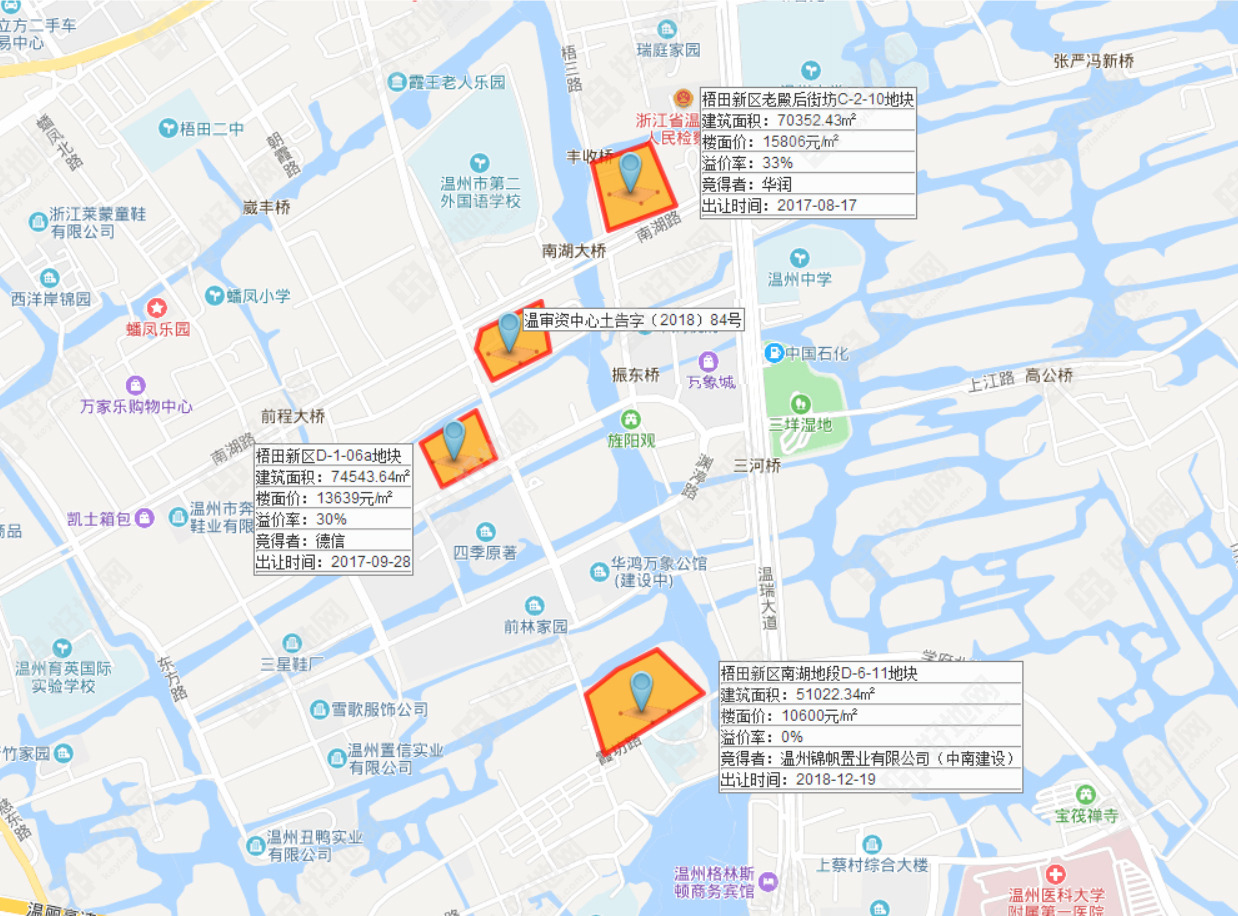 温州市茶白片区南湖单元a-09地块 本次出让的温州市茶白片区南湖单元