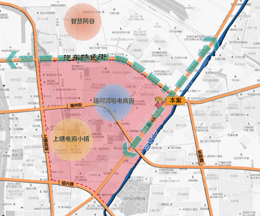 在2017年7月20日杭州市拱墅区招商局,上塘街道委托好地网承办的2017