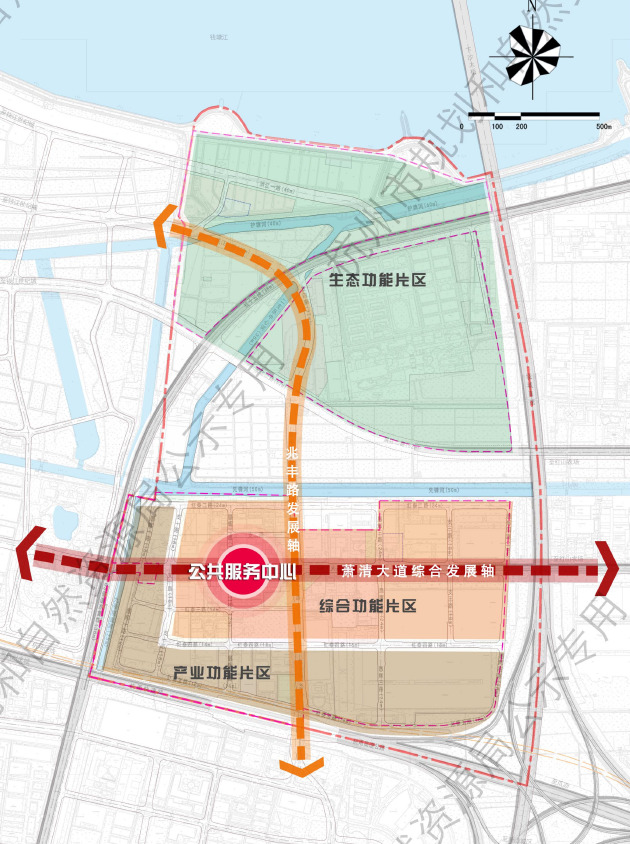 好地网--萧山城区红垦单元控规发布,规划成综合城市功能片区、产城融合精品样板