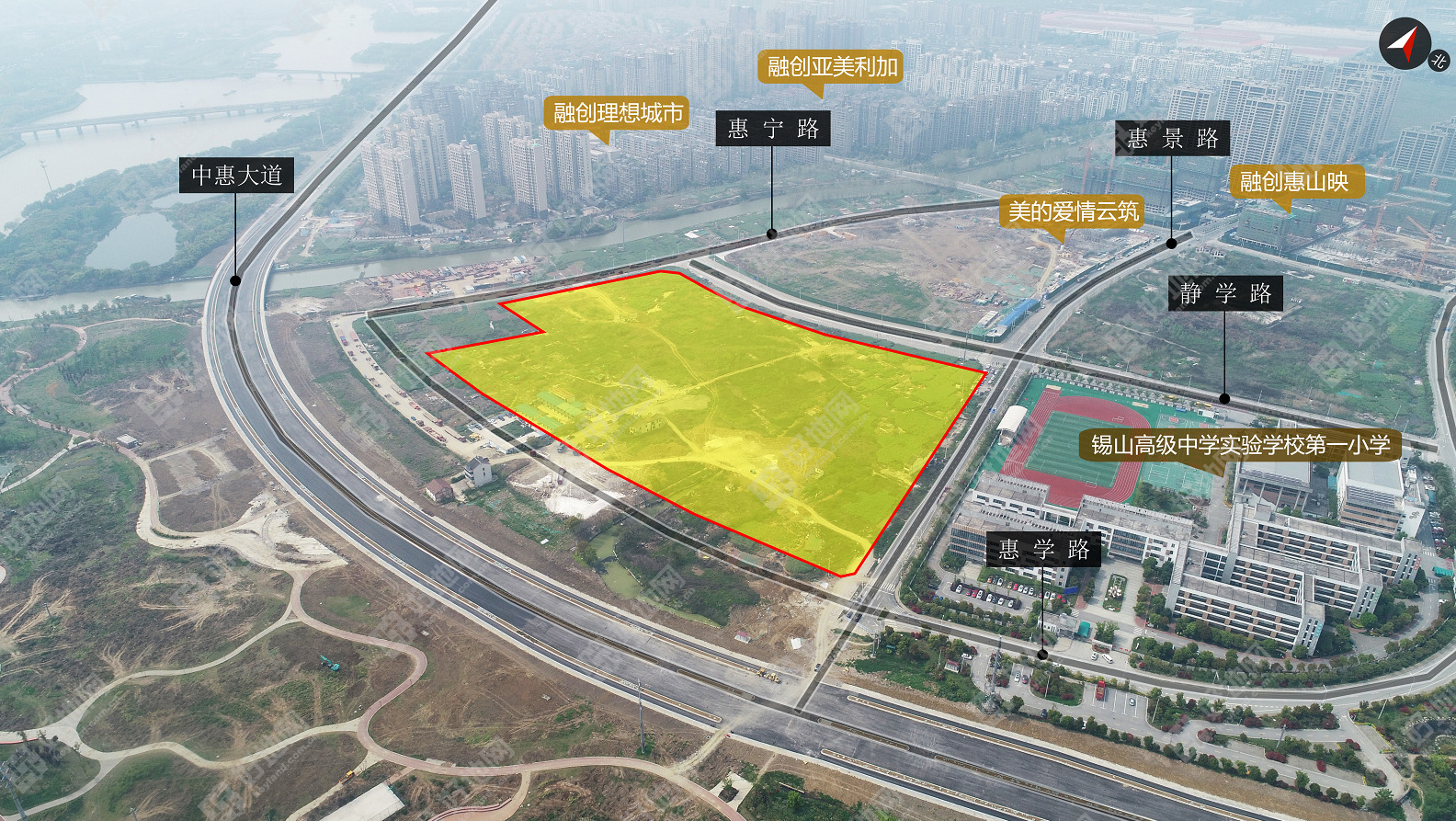 (最新公告)无锡市区挂牌3宗涉宅用地,起拍总价46.8亿元(附航拍图)_好地网