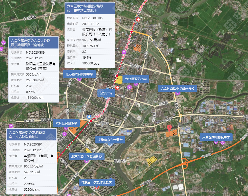 南京二批次供地解读④：六合、浦口区13宗总起价107.4亿，供地量较首批接近翻倍_好地网
