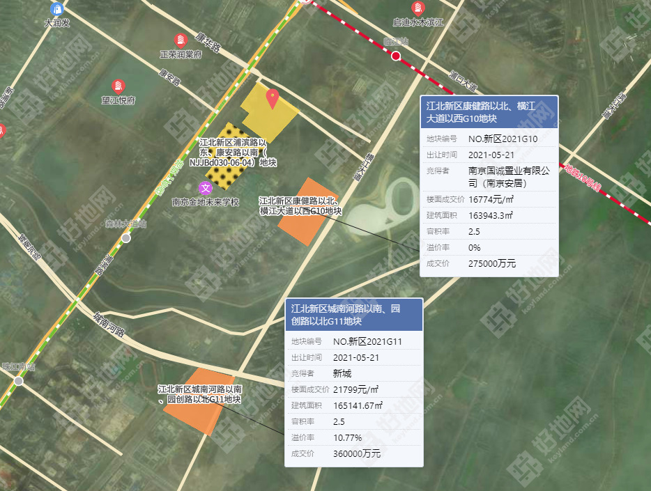 南京二批次供地解读⑤：江北新区6宗总起价118.4亿，5宗需要一级开发资质_好地网