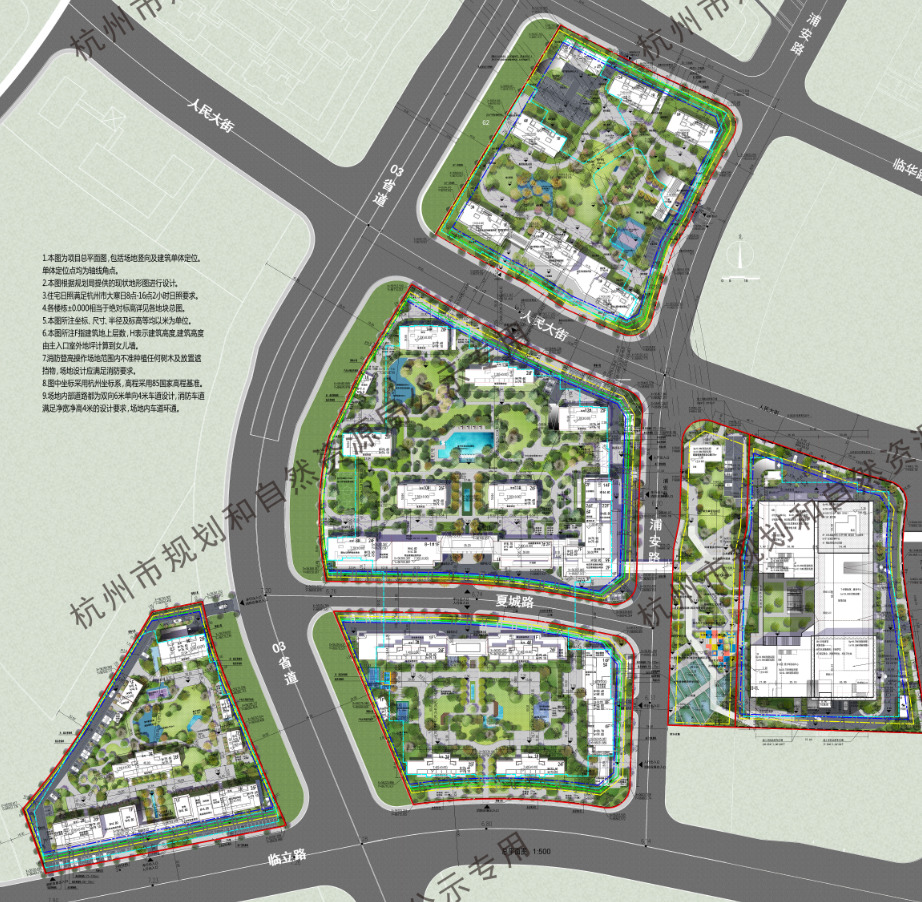 【一周规划】建发江湾新城项目,滨江集团铁路北、申花和临浦镇三处项目公示_好地网