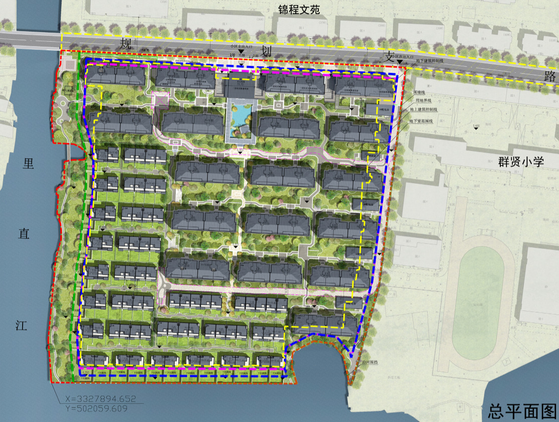 卧龙地产绍兴袍江新区住宅项目公示,主打排屋和洋房_好地网