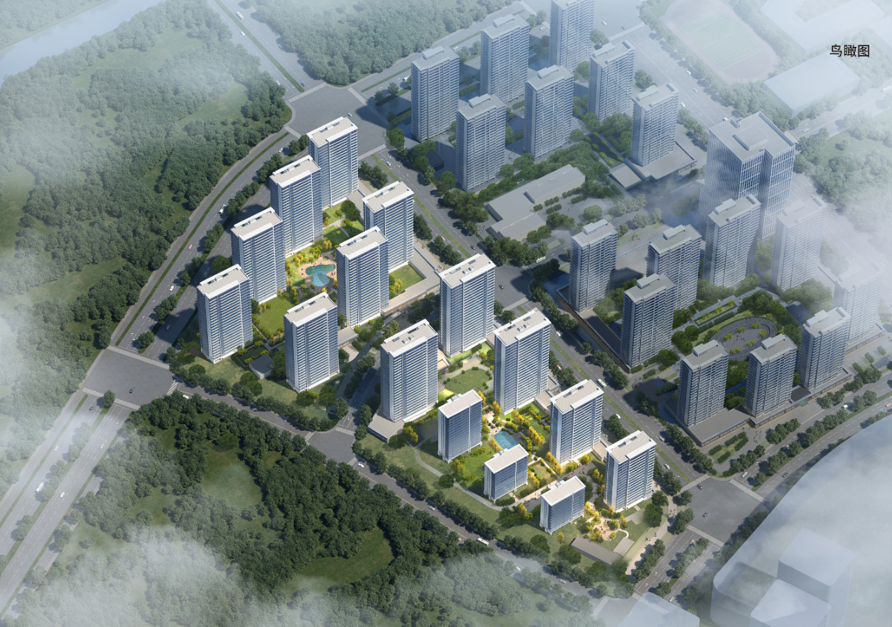 中豪余杭区北部新城住宅项目公示,规划15幢住宅_好地网