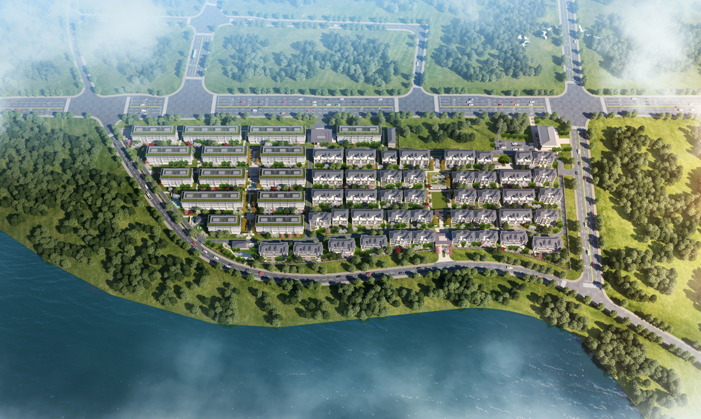 杭州东吴富阳区场口镇住宅项目公示,主打排屋叠墅_好地网