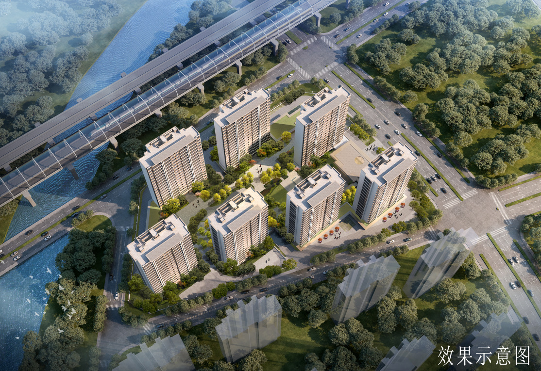 宁波轨交鄞州区五乡镇住宅项目公示,规划7幢高层_好地网