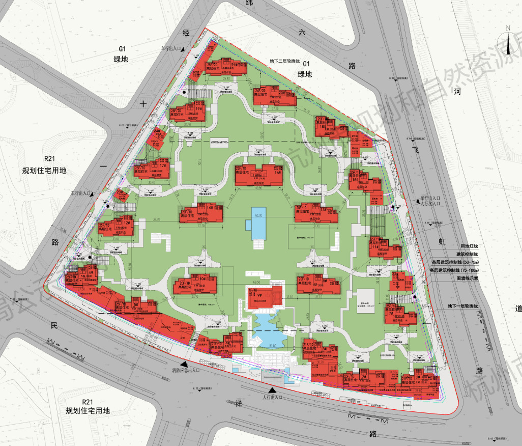 建发萧山区钱江世纪城住宅项目公示,规划20幢高层_好地网