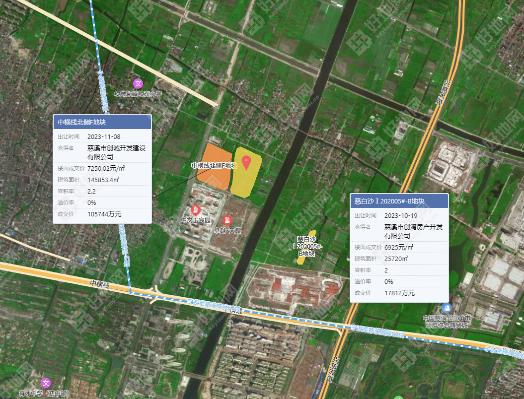 (12.15成交)宁波慈溪市宅地由地方国资底价竞得,楼面价7365元/㎡_好地网