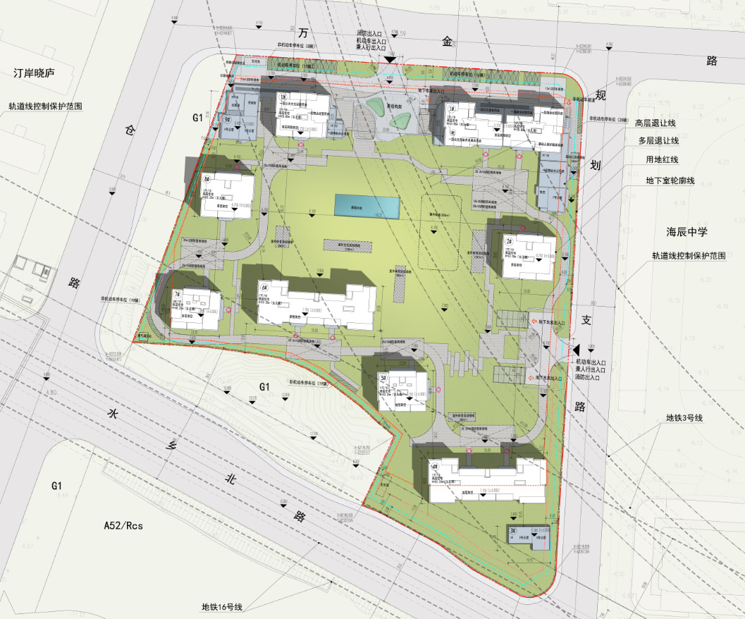 滨江集团&地铁集团余杭未来科技城住宅项目公示,拟建8幢高层_好地网