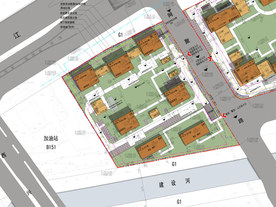 滨江集团滨江区西兴单元商住项目公示,规划9幢高层住宅和2幢办公楼_好地网
