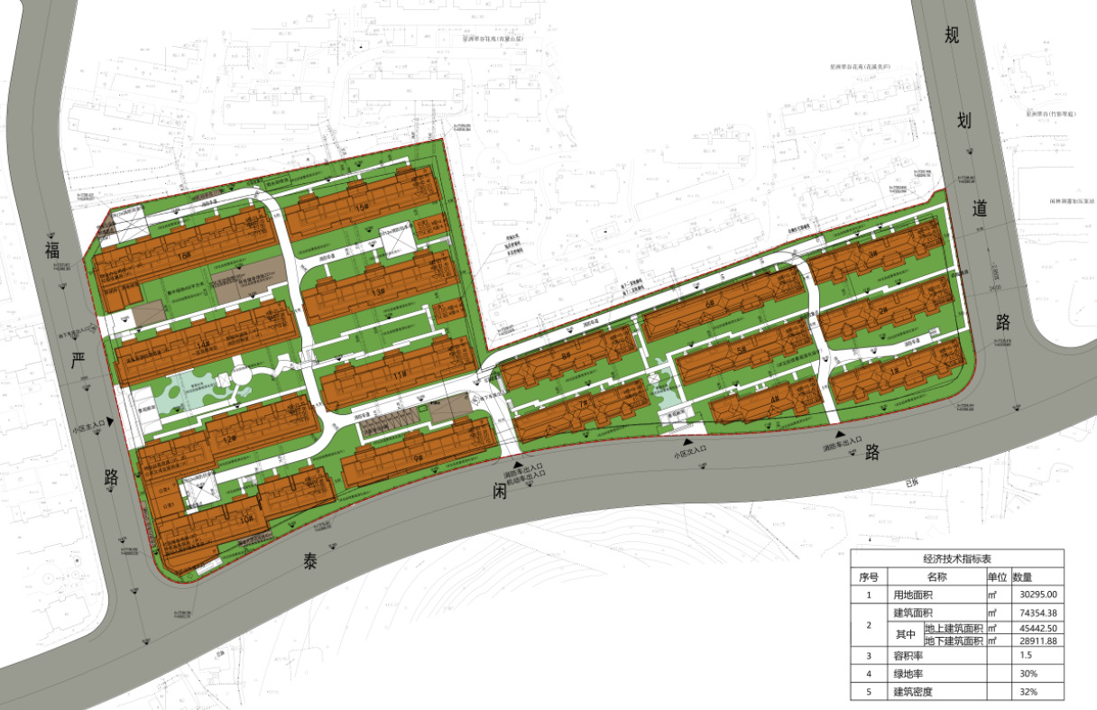 华景川&苕溪城建余杭闲林住宅项目公示,规划联排和多层_好地网