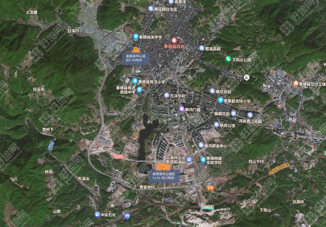（8.14成交）桃园置业、泰城置业底价竞得温州泰顺县罗阳镇2宗商住地_好地网