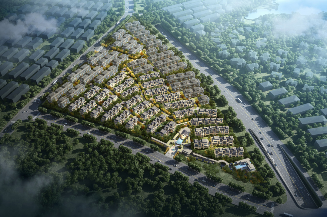绿城余杭区闲林低密住宅项目公示,打造29幢联排、29幢叠墅_好地网