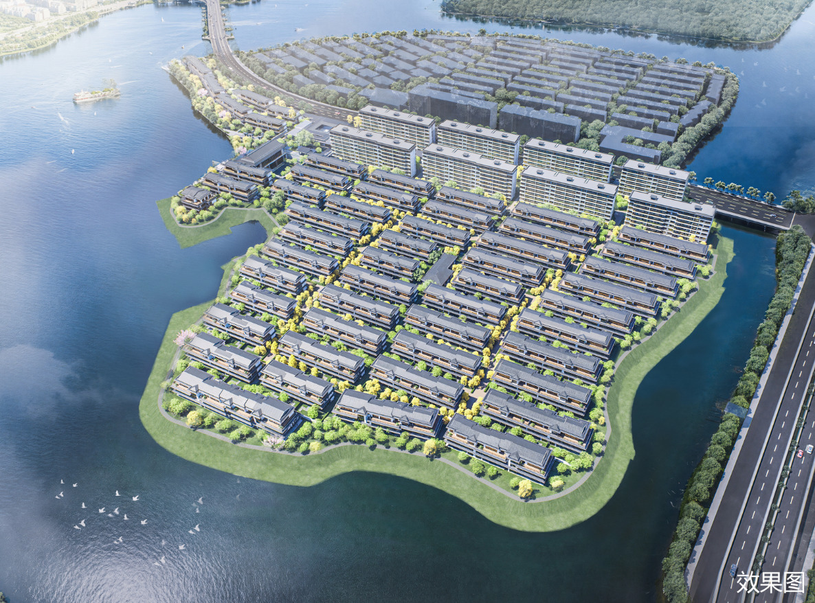 元垄绍兴越城区则水牌A8地块项目公示,规划53幢排屋、8幢洋房_好地网