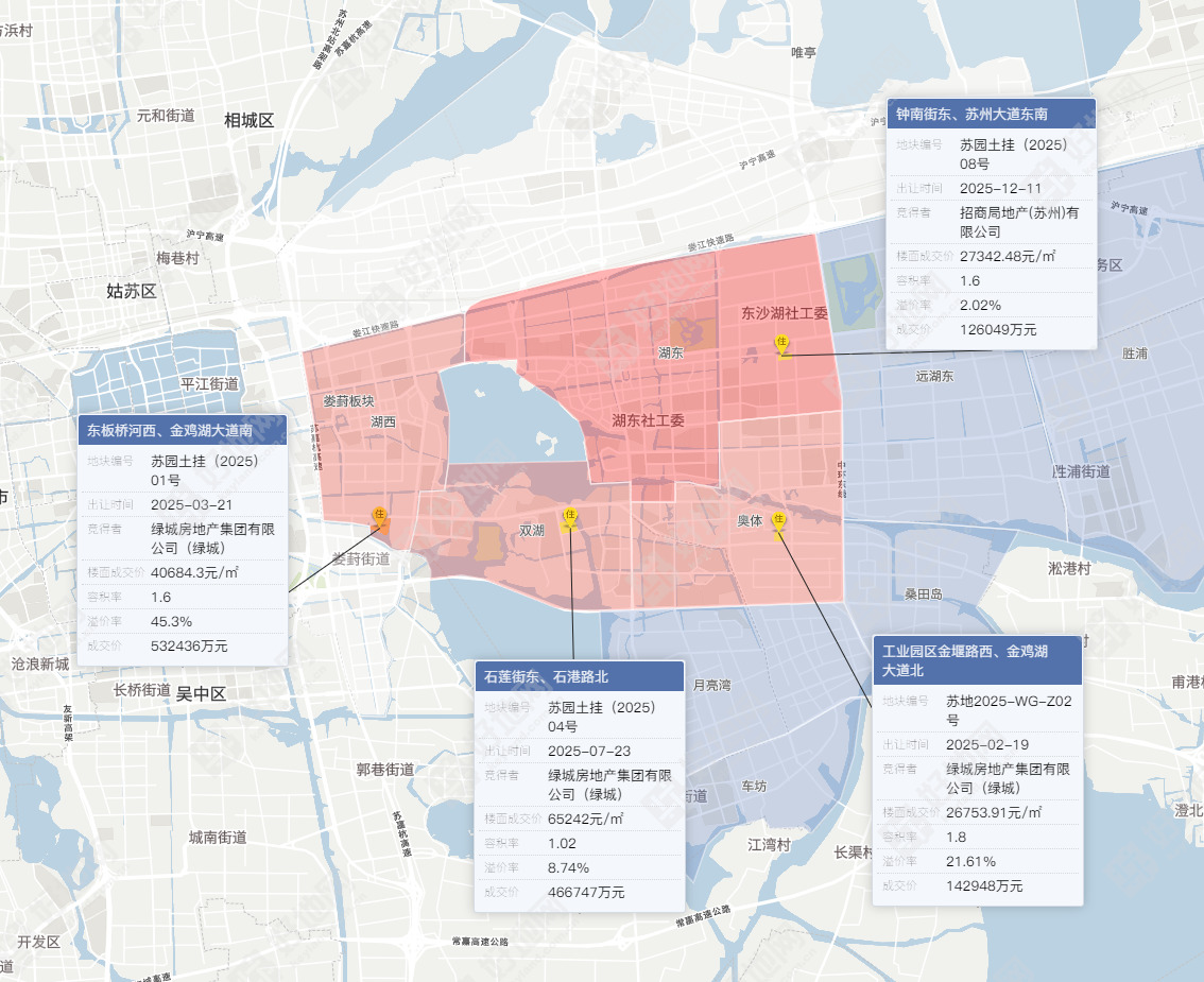 12.11苏州土拍:招商补仓,溢价2%竞得湖东永旺北宅地_好地网