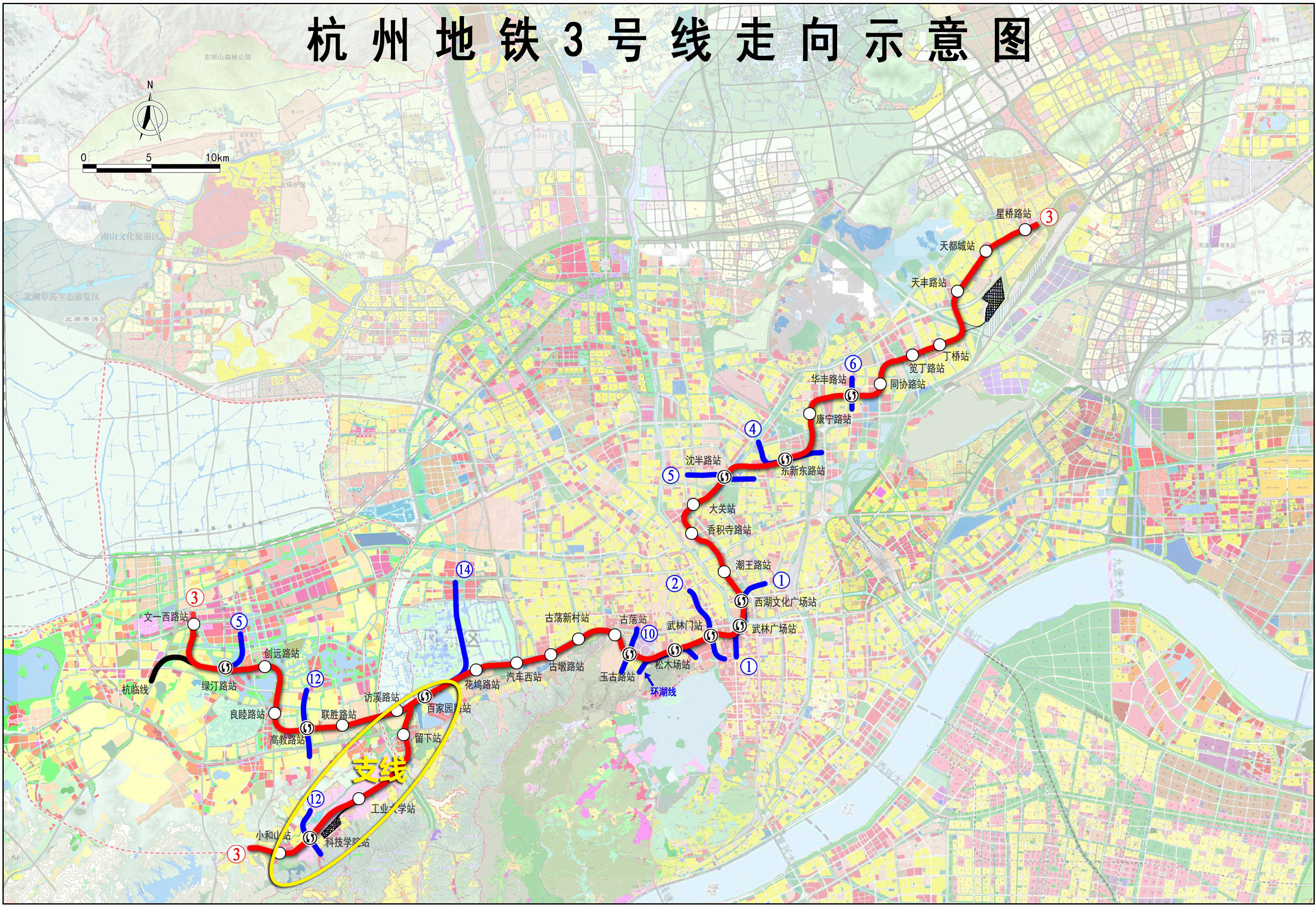 地铁三号线站点线路图图片