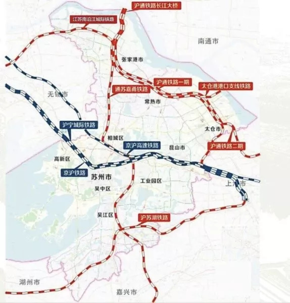 张家港铁路规划图片