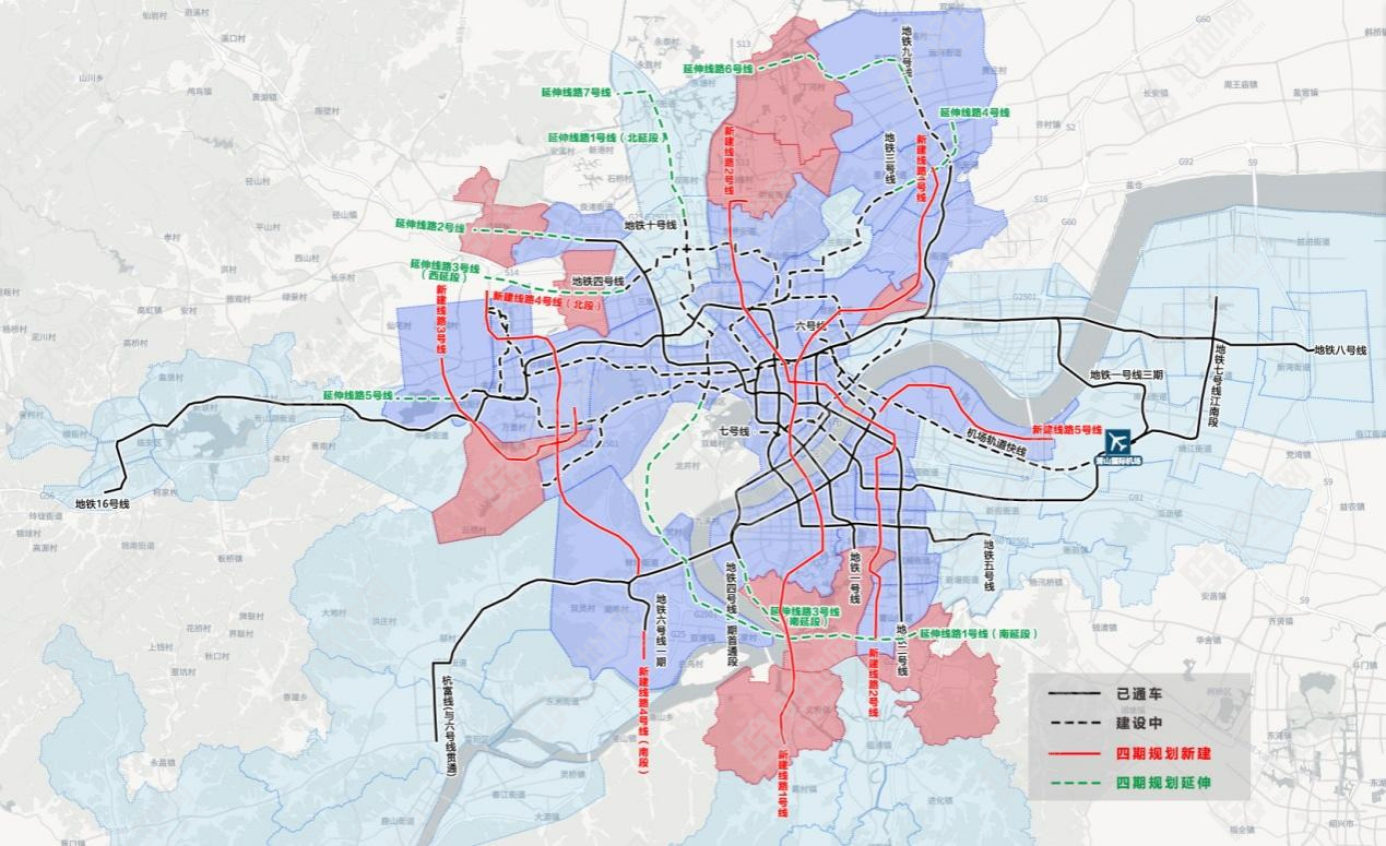 杭州地铁四期计划开发3040个tod站点