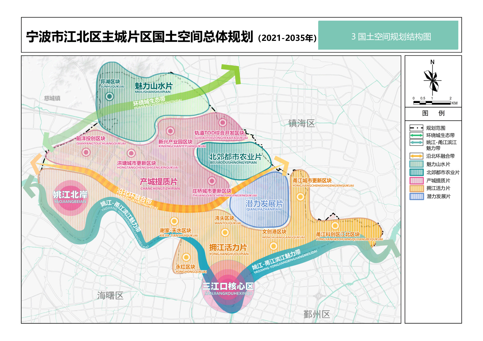 宁波江北区主城片区总规批后公布，规划总面积108平方公里_好地网